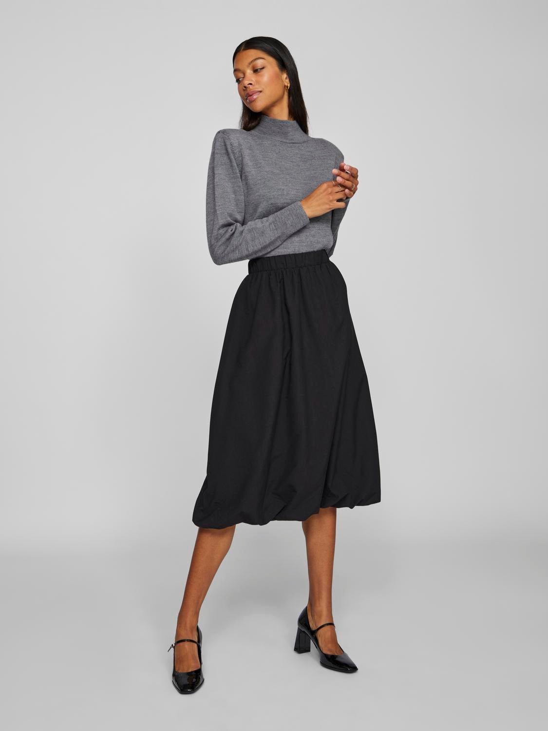 VISEMA Midi Skirt - Black - VERO MODA & VILA Bergvik